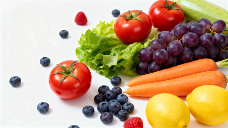 新鲜蔬果拼盘图片