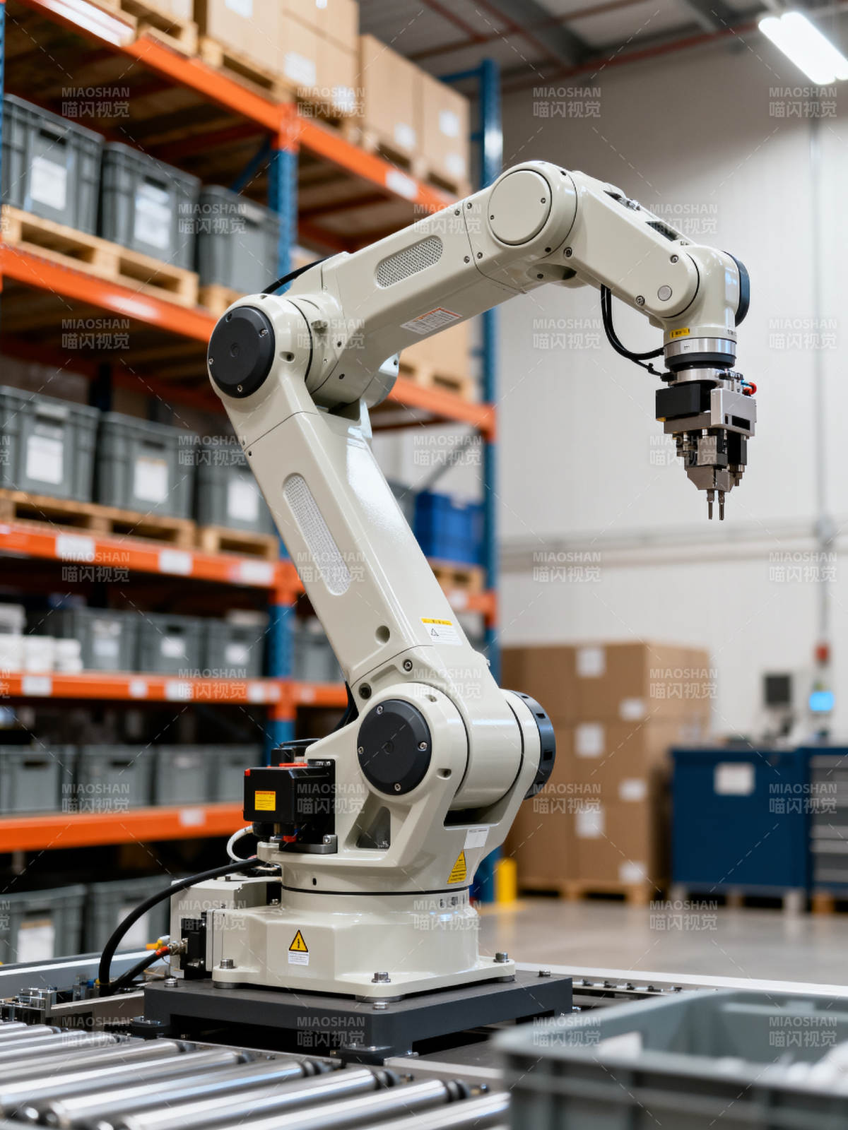 智能机械臂作业中图片