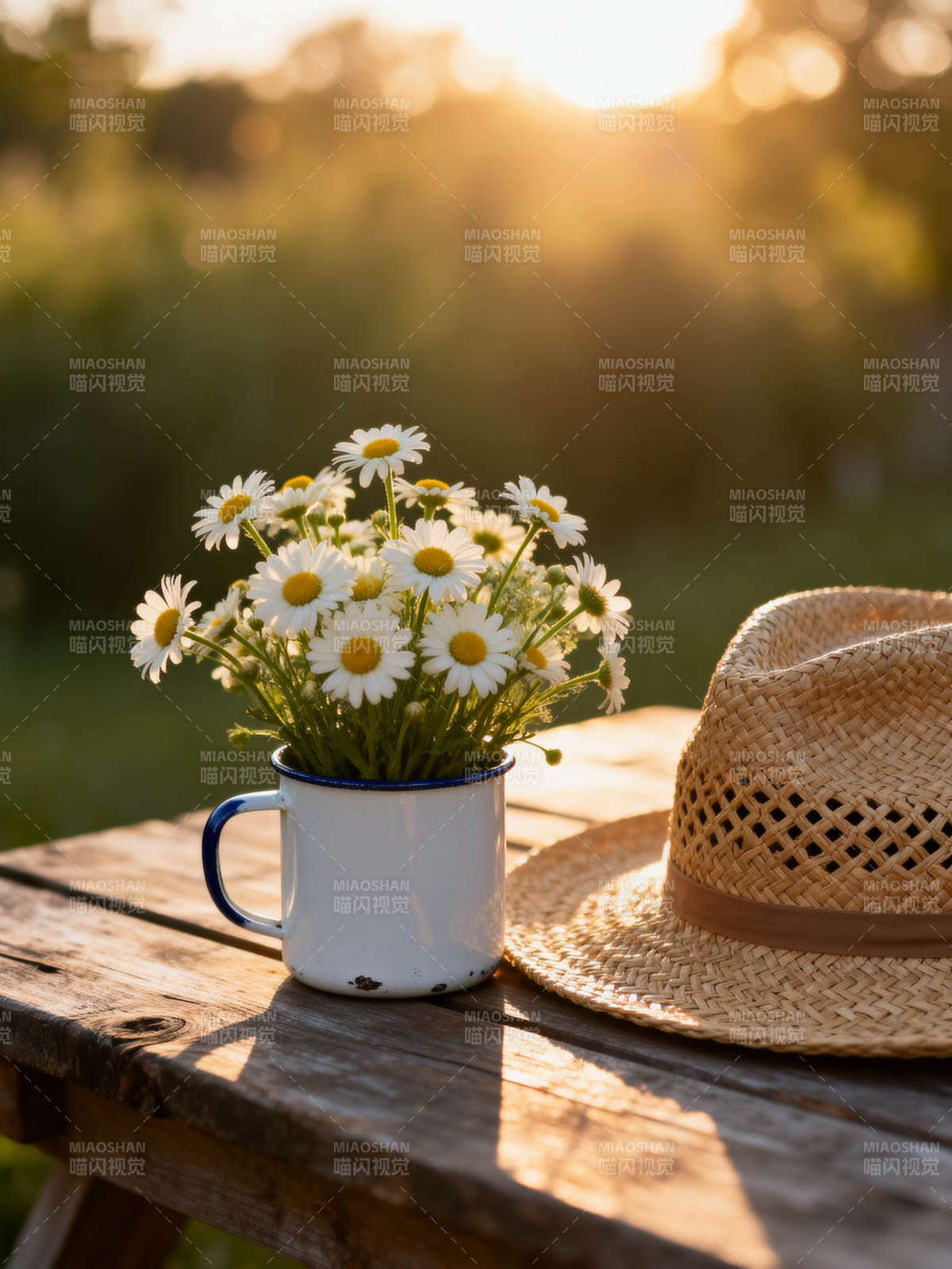夏日花影静谧时光图片