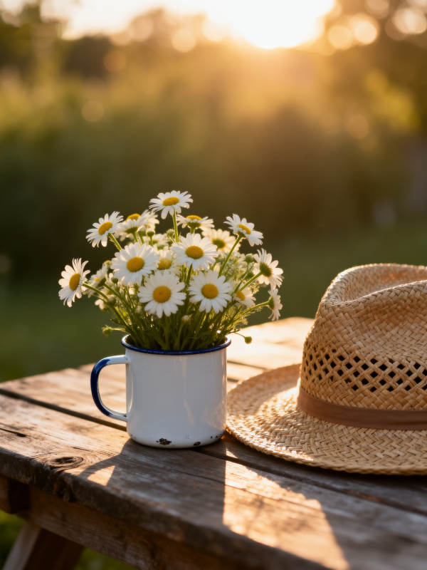 夏日花影静谧时光图片
