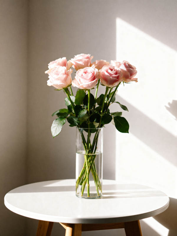 粉玫瑰静谧时光图片