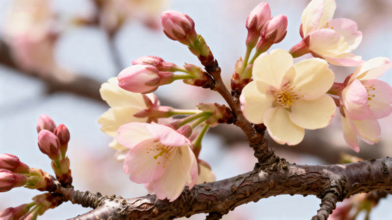 樱花绽放枝头图片