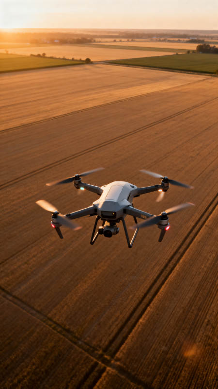 无人机航拍田野图片