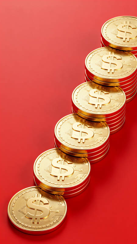 金币阶梯 财富增长图片