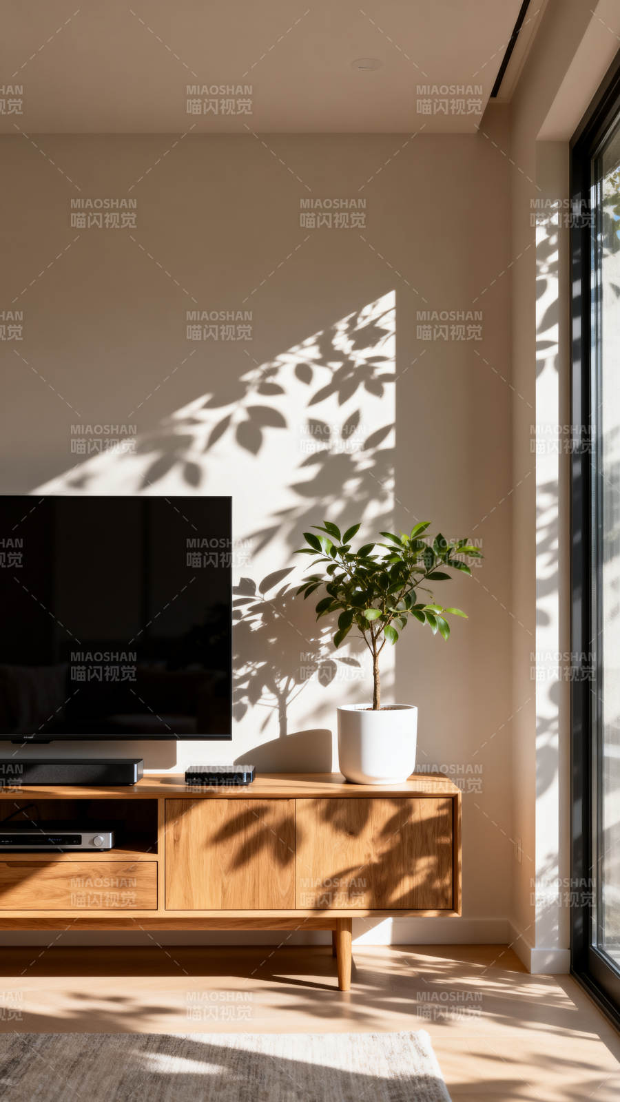 光影中的绿意生活图片