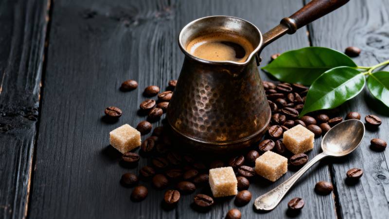 咖啡与糖的静谧时光图片