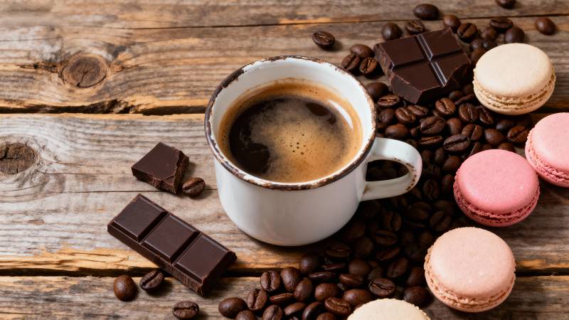 咖啡与甜点时光图片