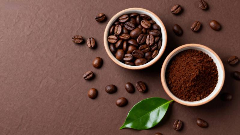 咖啡豆与研磨粉图片