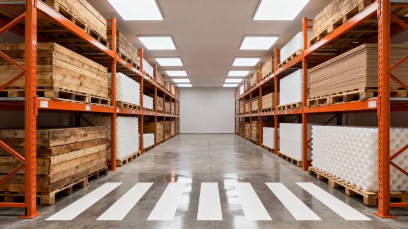 整洁的仓库通道图片