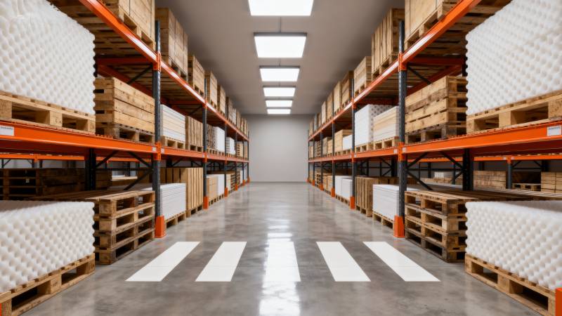 整洁仓库通道图片