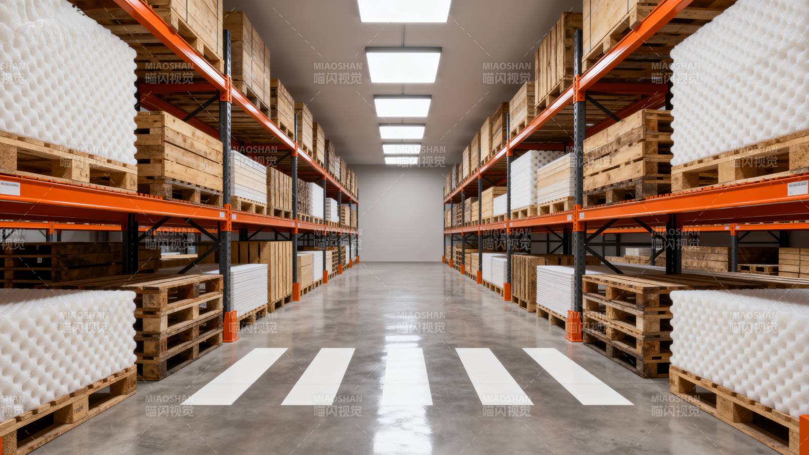整洁仓库通道图片