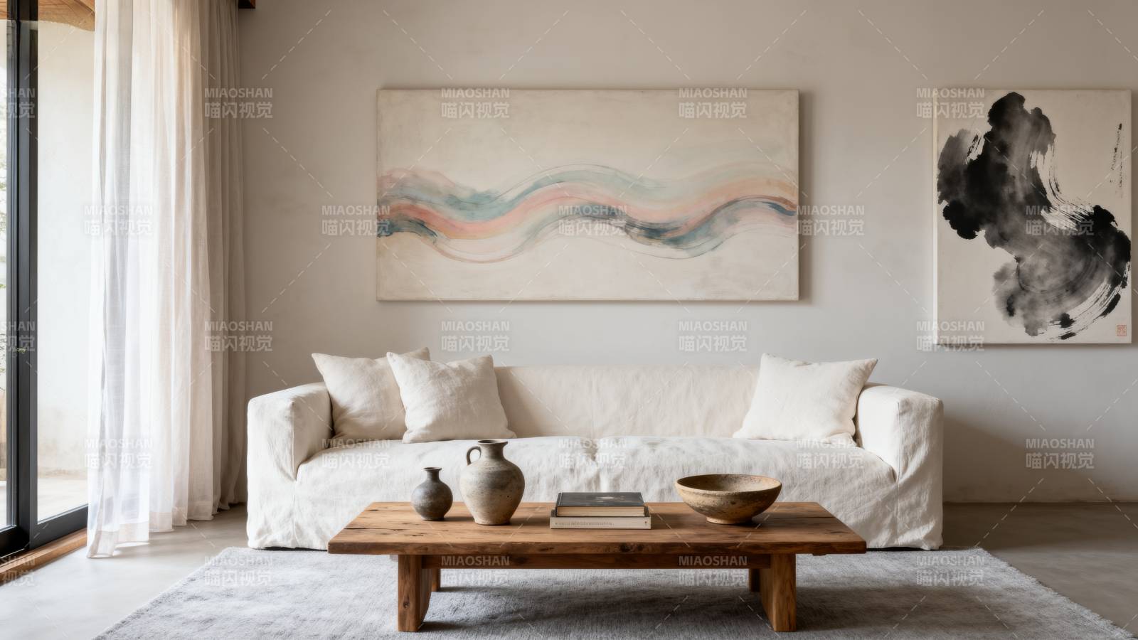 简约客厅艺术风图片