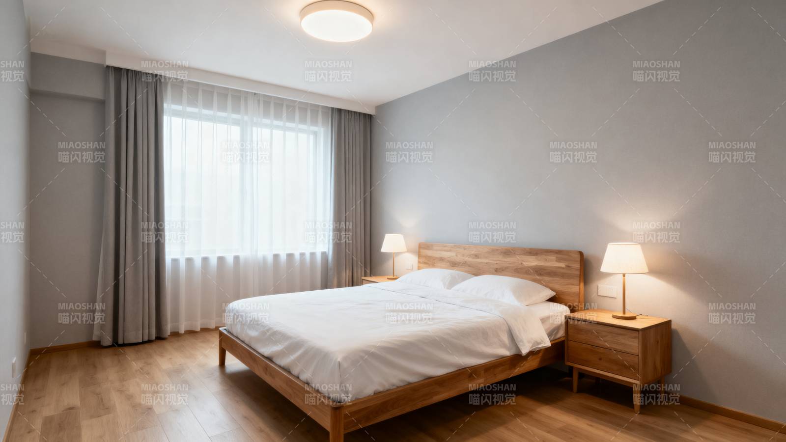 简约卧室温馨布置图片