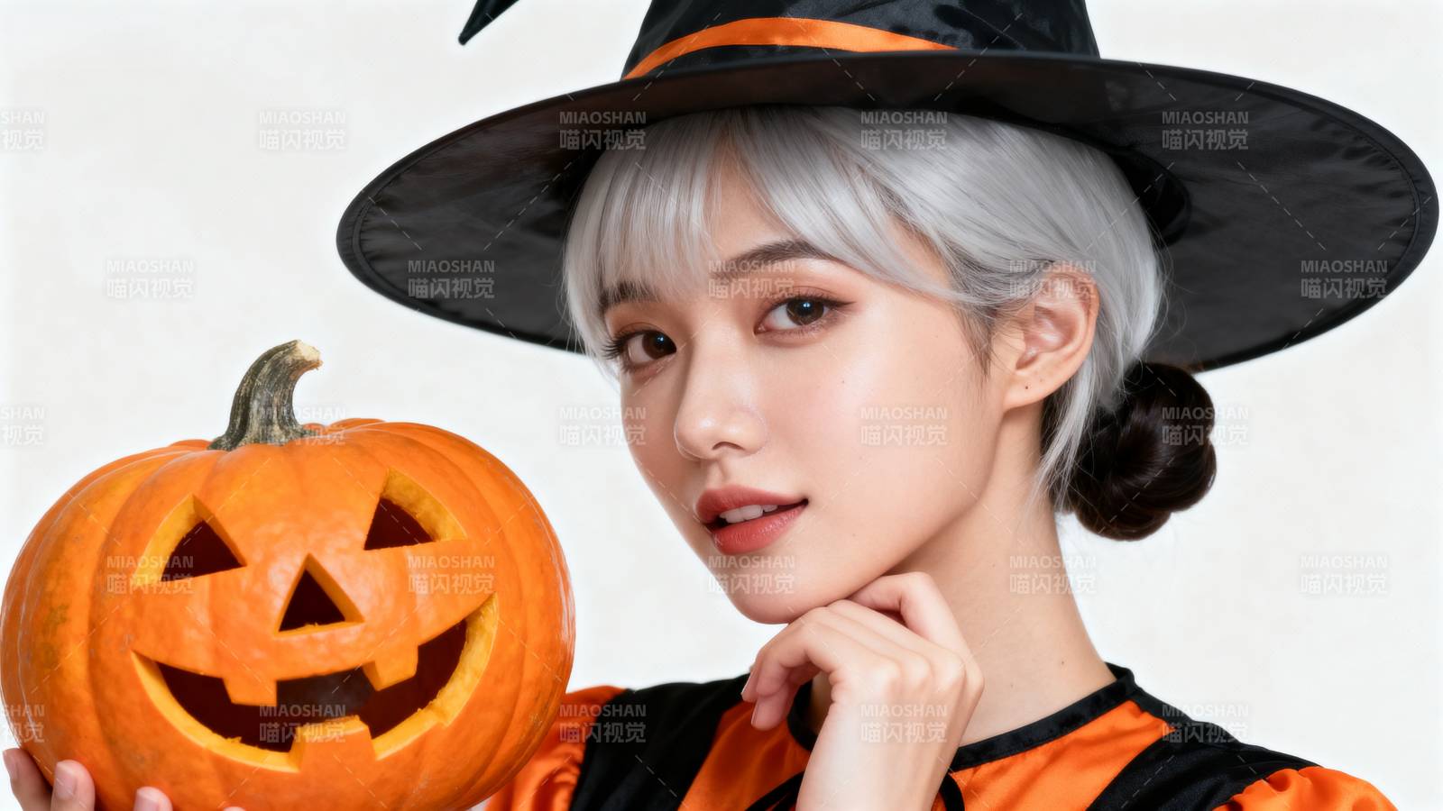 万圣节女巫南瓜图片