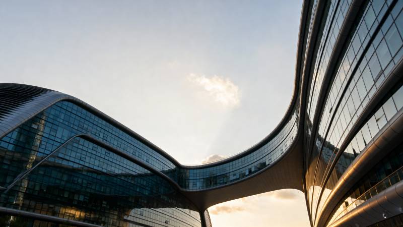 流线型建筑之美图片