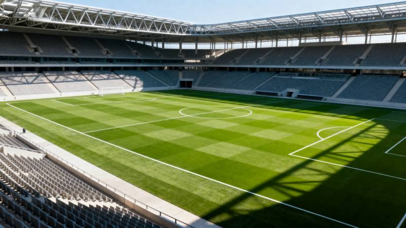 空旷的足球场图片