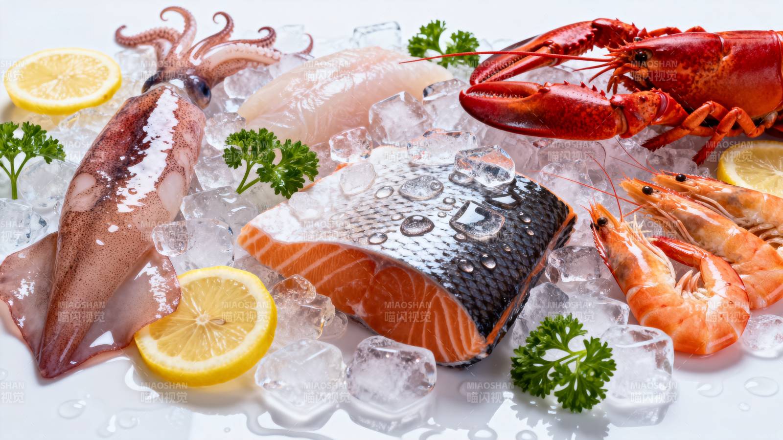 海鲜冰鲜拼盘图片