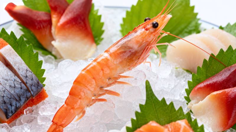 新鲜刺身拼盘图片