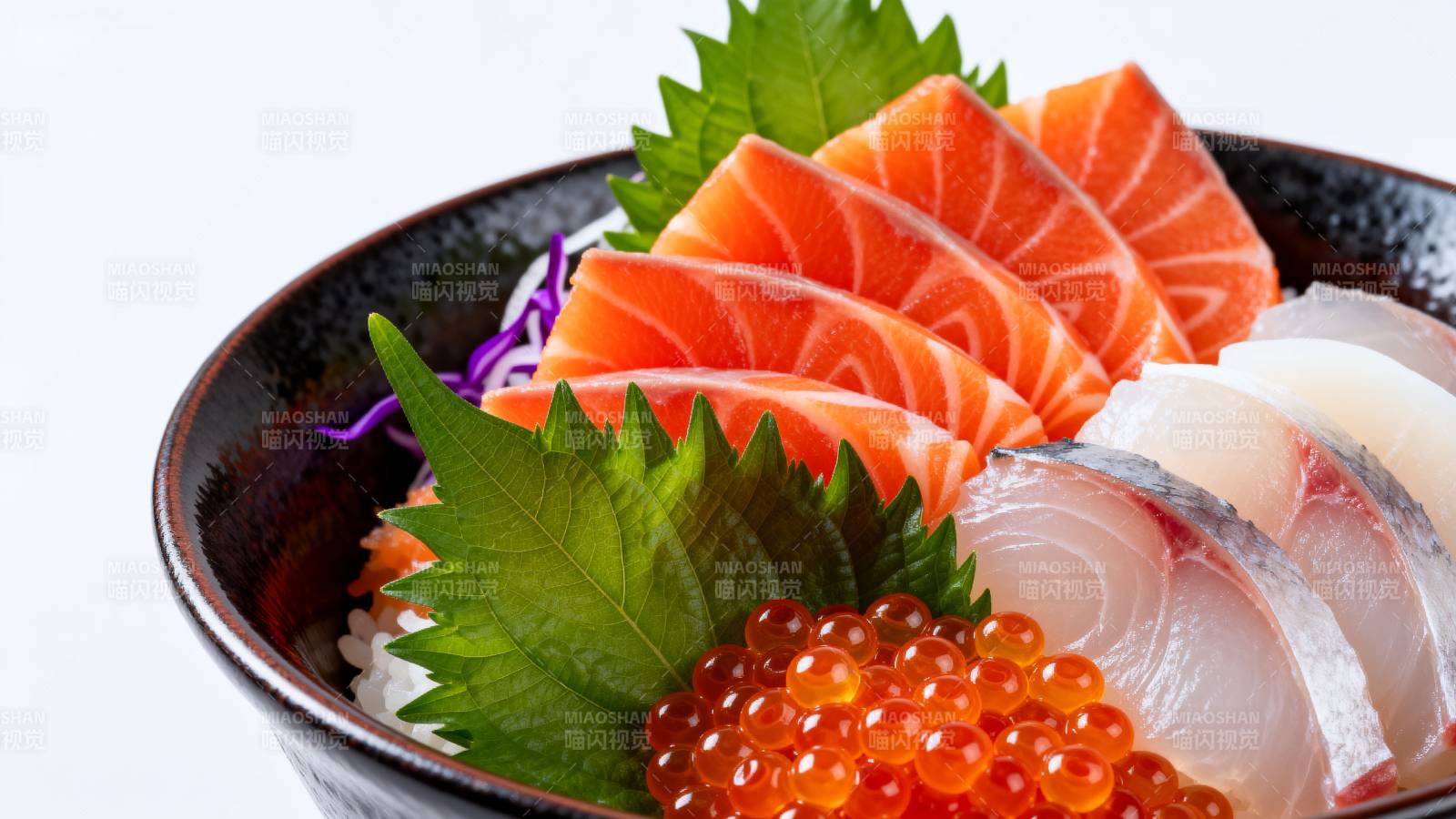 三文鱼刺身拼盘图片