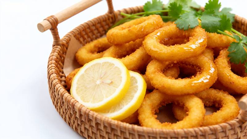 金黄酥脆洋葱圈图片