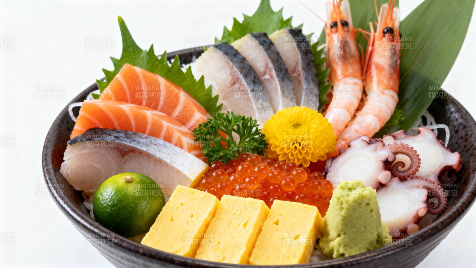 精致刺身拼盘图片