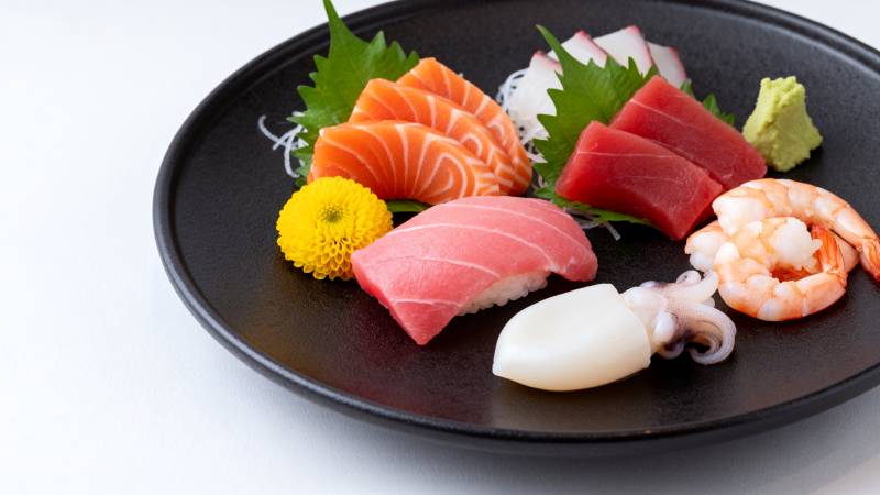 精致寿司拼盘图片