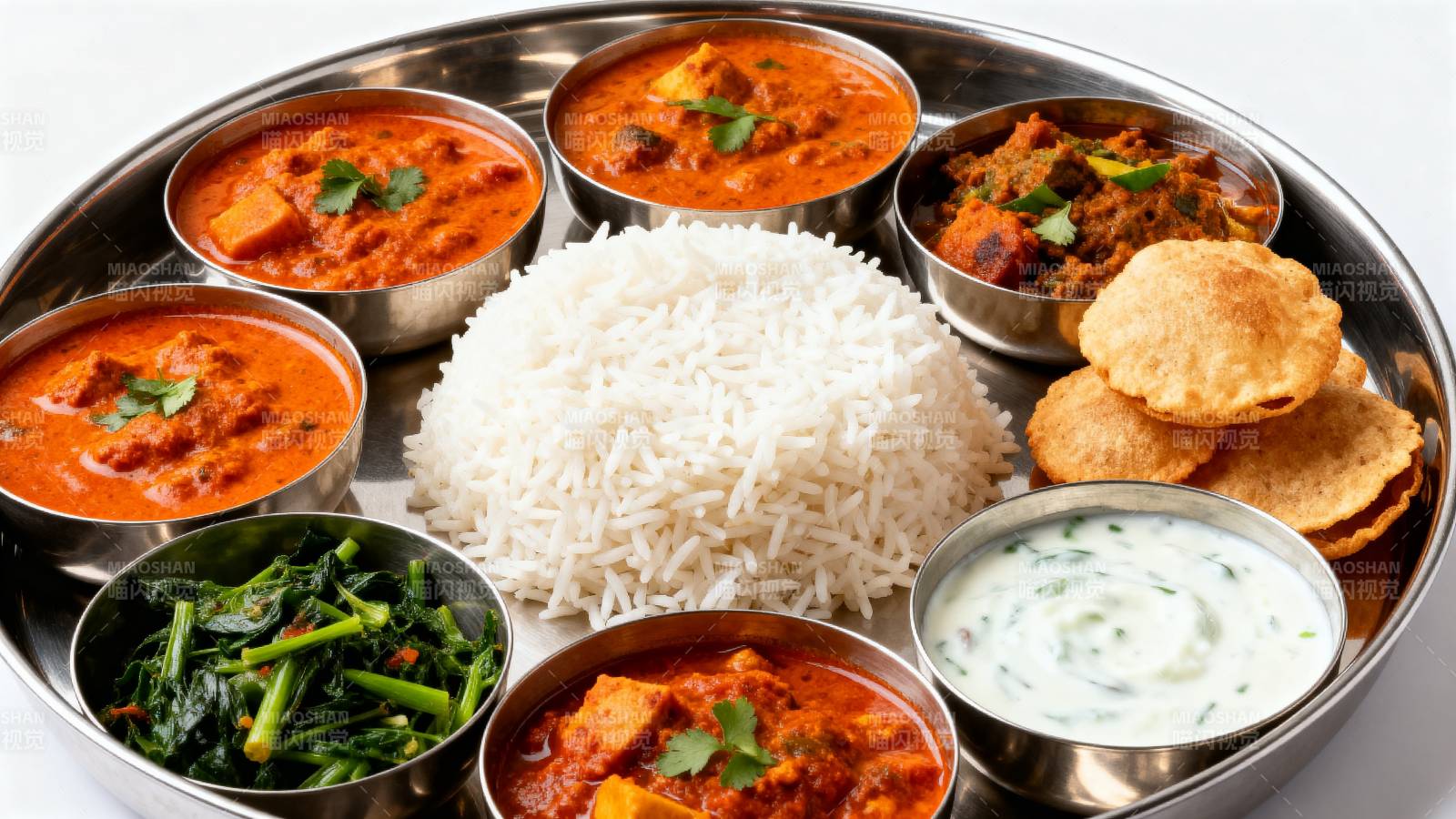 印度风味餐盘图片