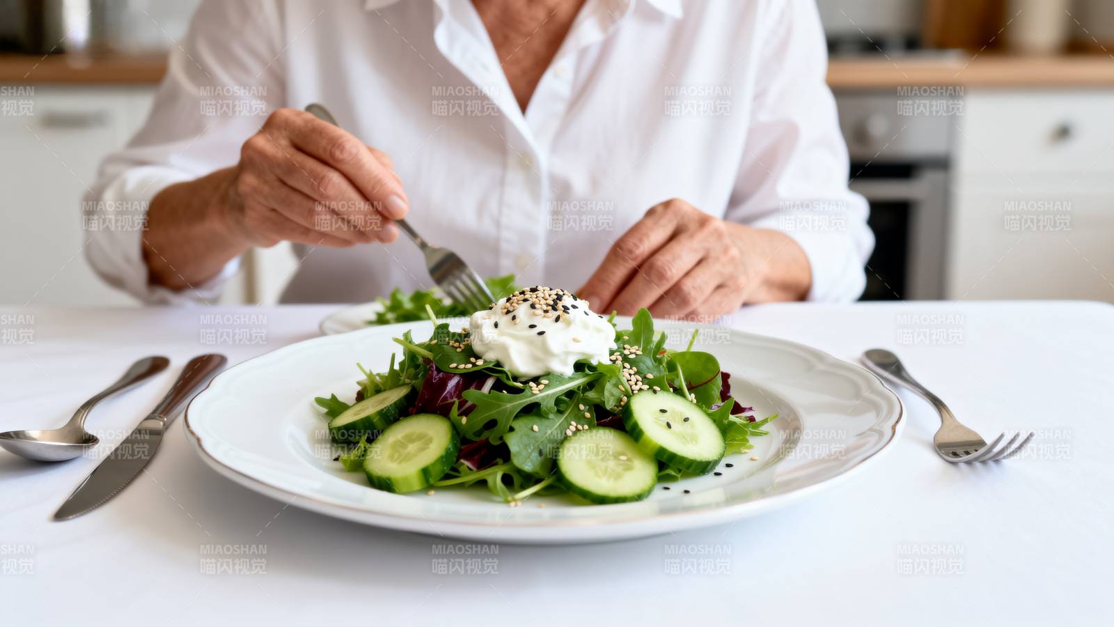 清新沙拉 健康美味图片