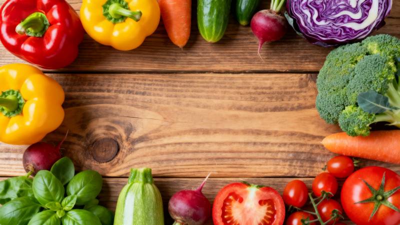 新鲜蔬菜拼盘图片