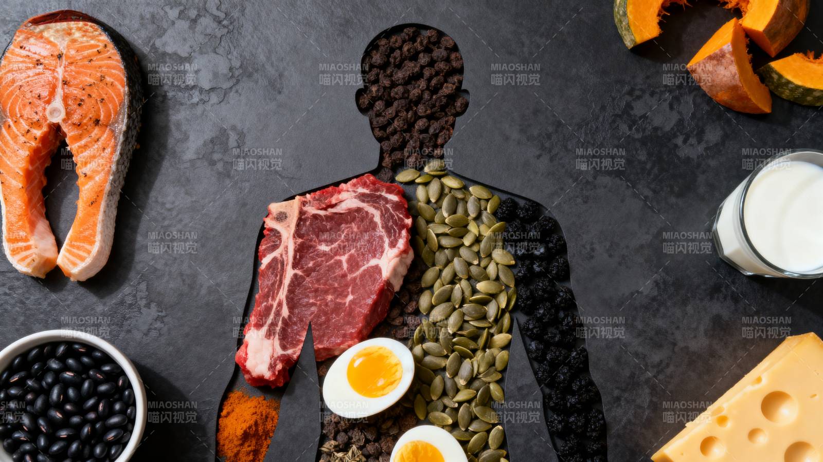 健康饮食拼图图片