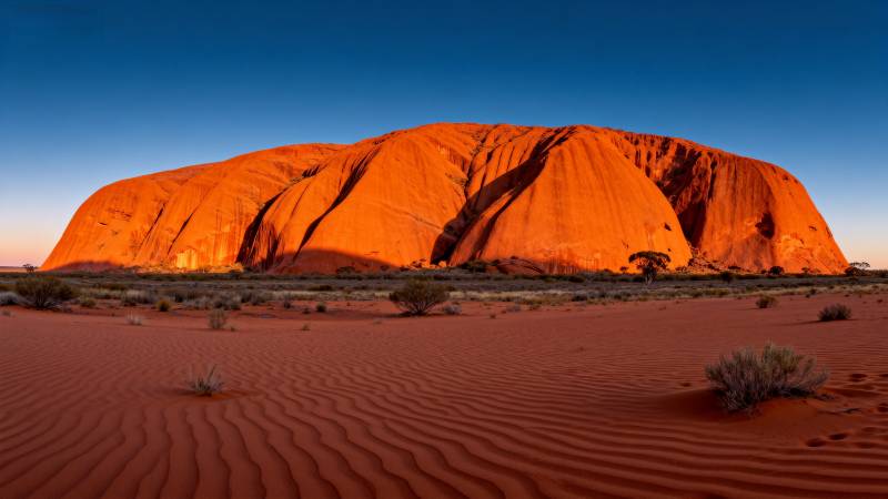 乌鲁鲁日出美景图片
