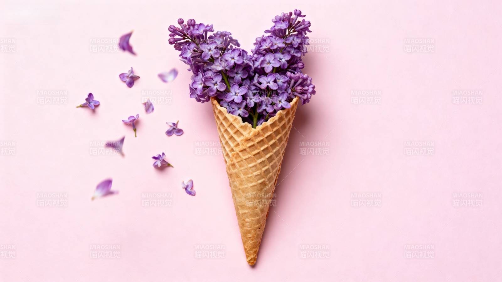 紫花冰激凌图片
