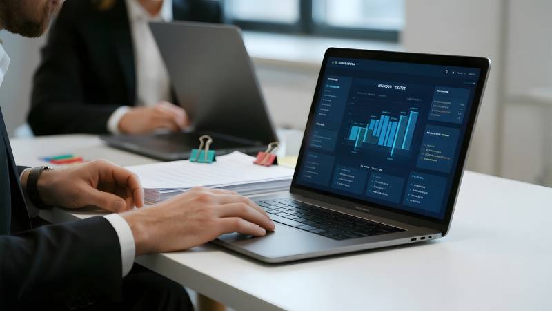 商务会议数据分析图片