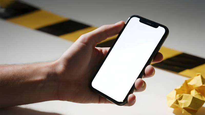 手机屏幕亮起图片