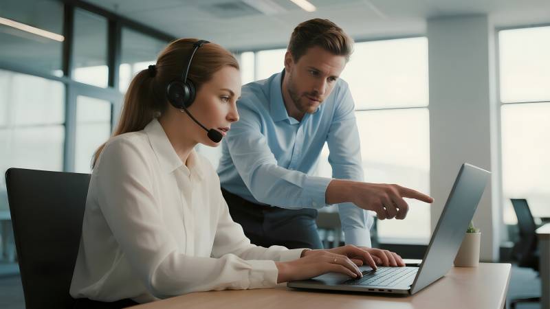 职场协作瞬间图片