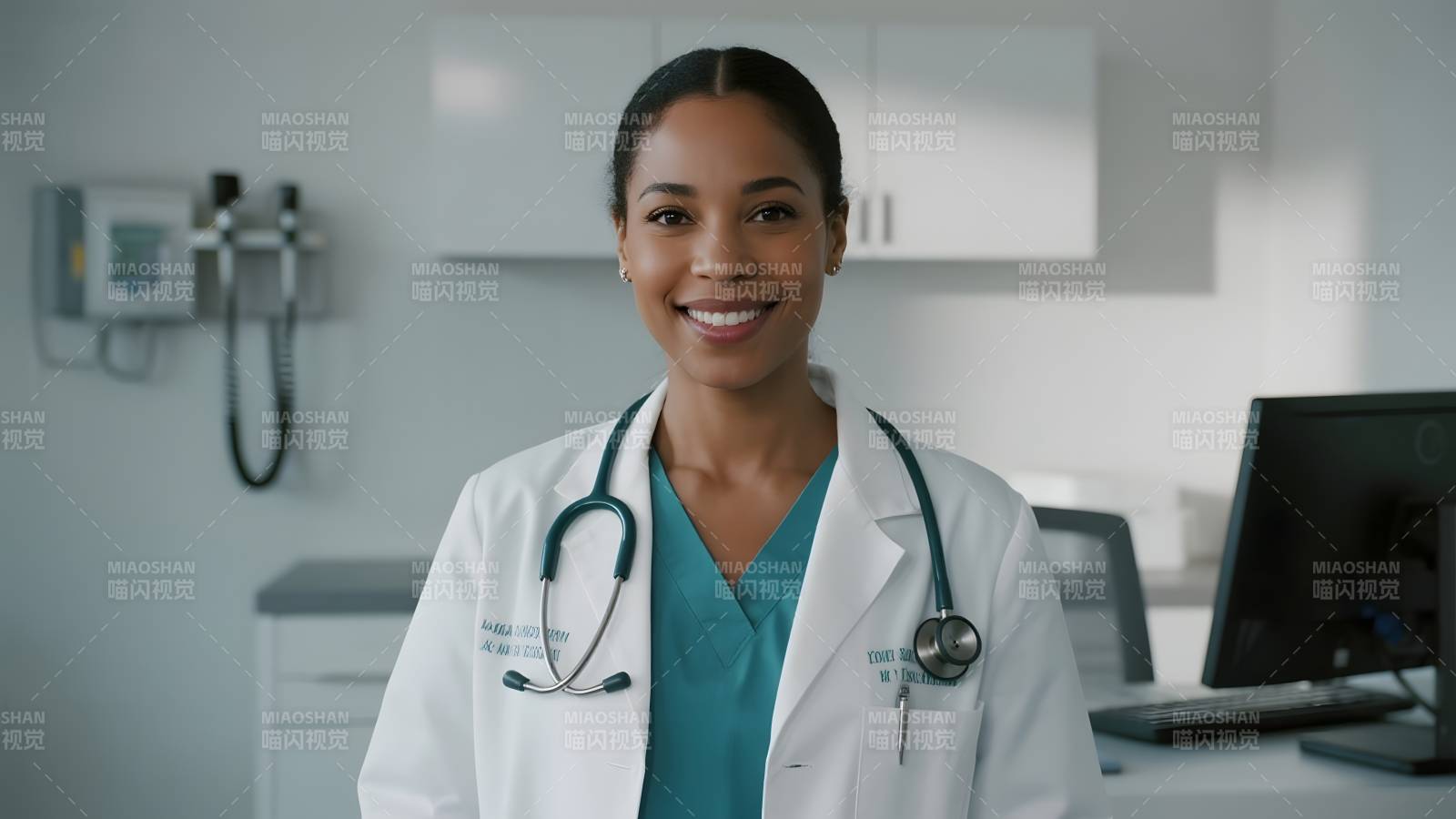 微笑的女医生图片
