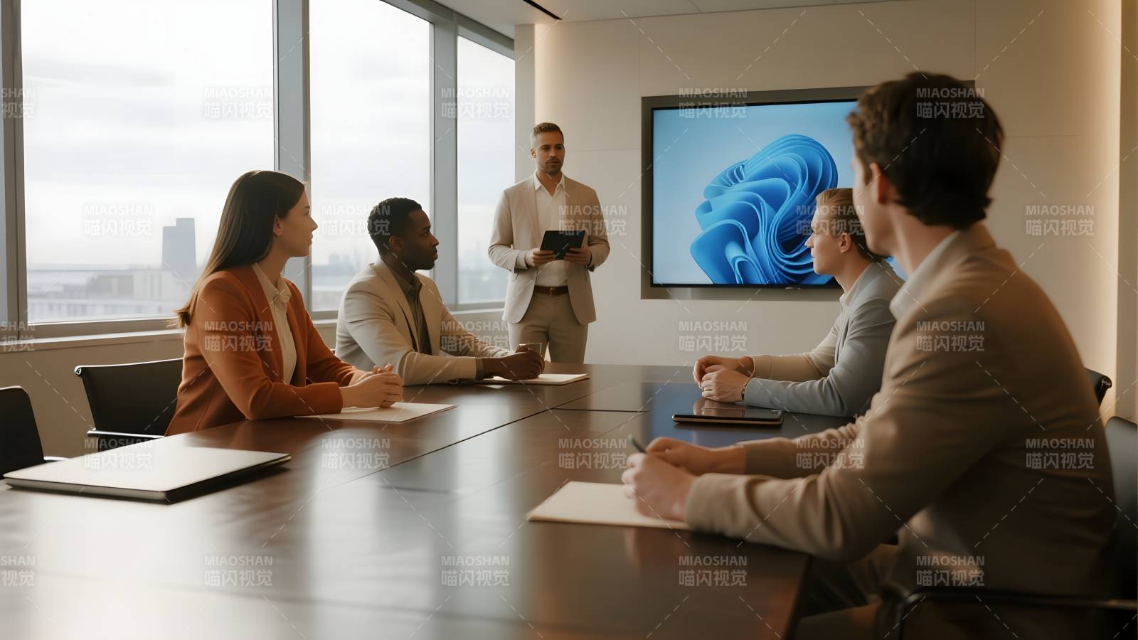 商务会议进行中图片