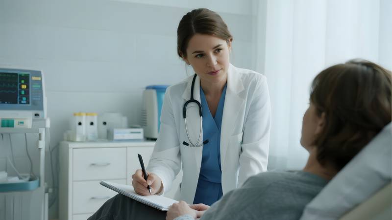 医生问诊患者图片