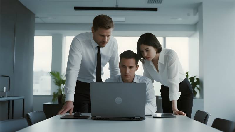 团队协作办公场景图片