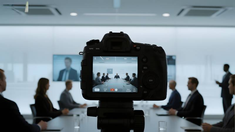 会议录制现场图片