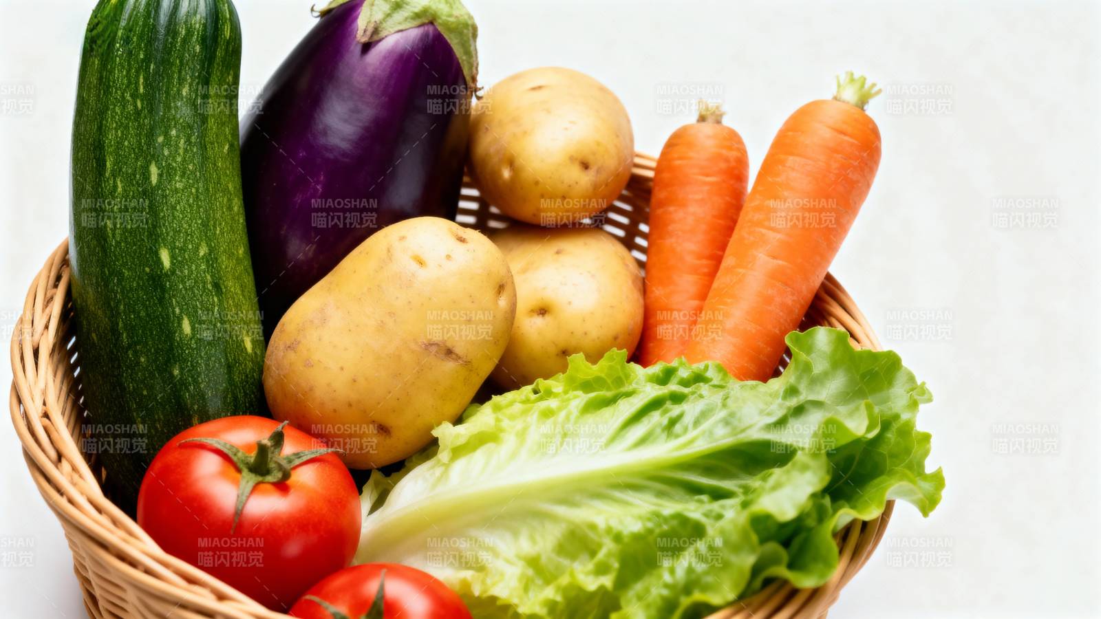 新鲜蔬菜篮图片