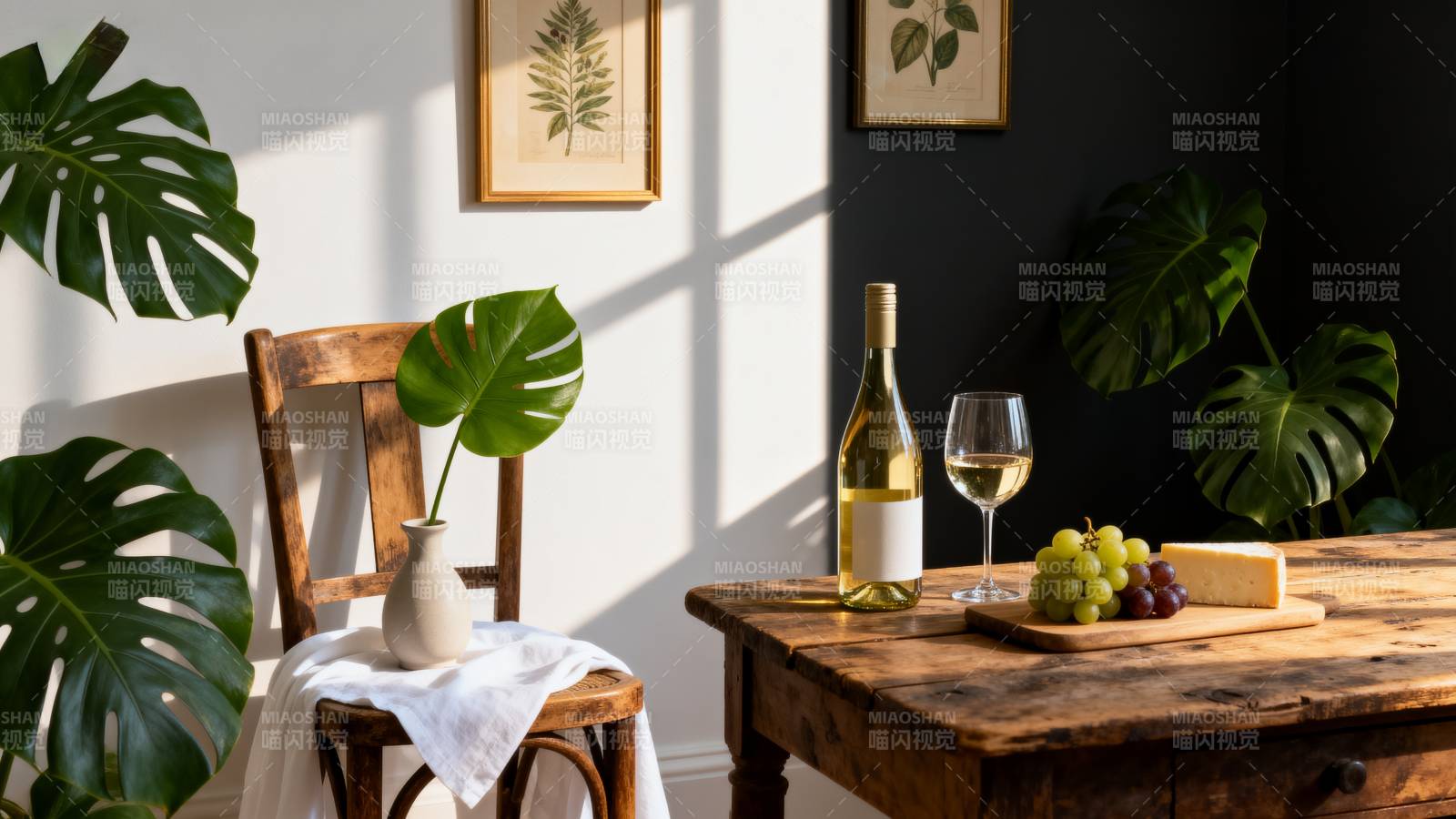 静谧午后品酒时光图片