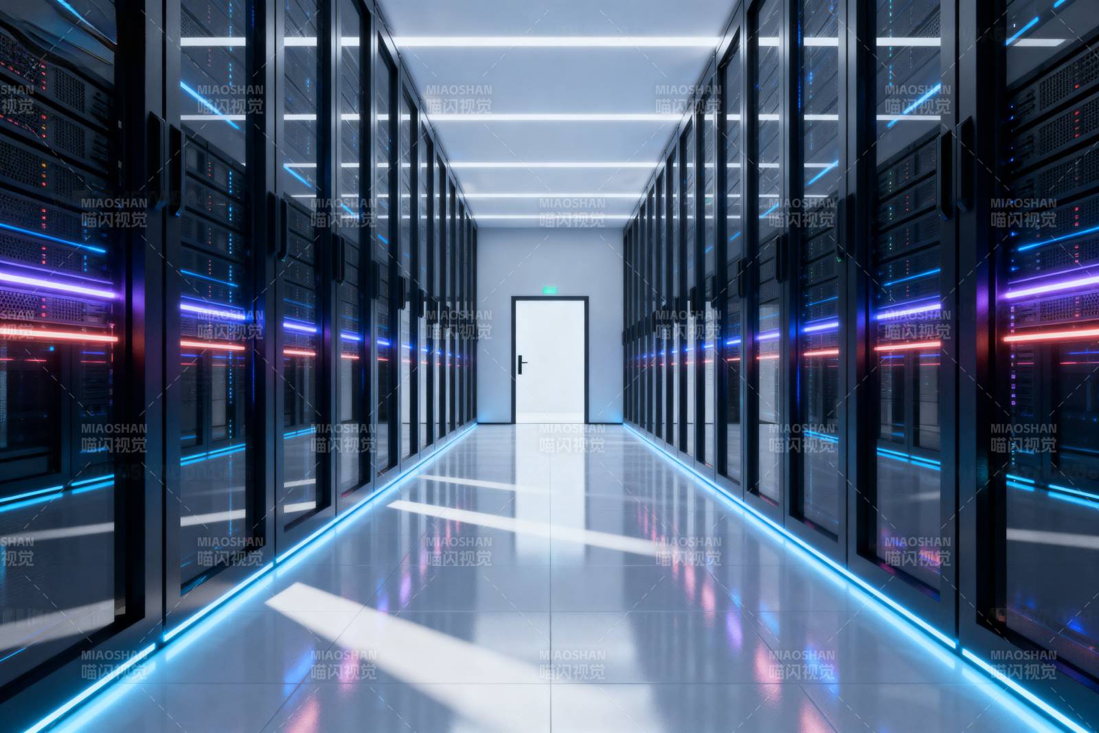 未来数据中心走廊图片