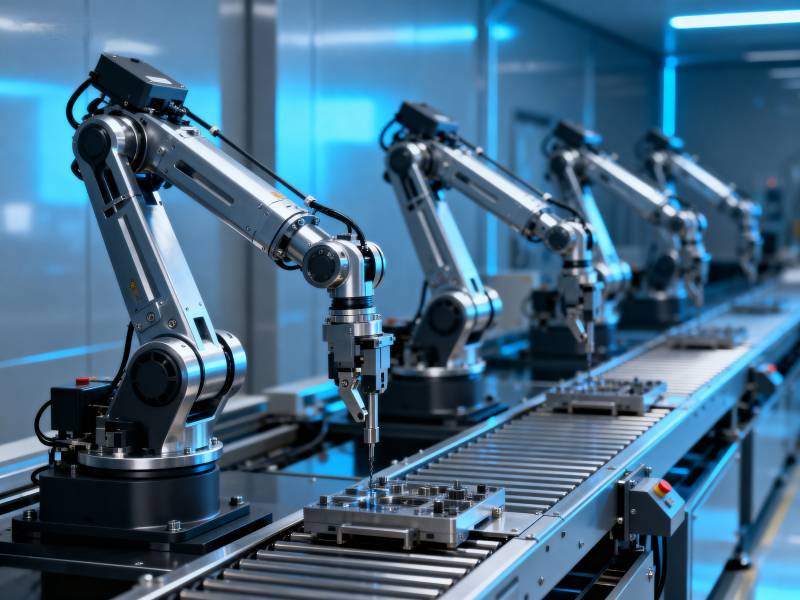 智能工厂机械臂图片