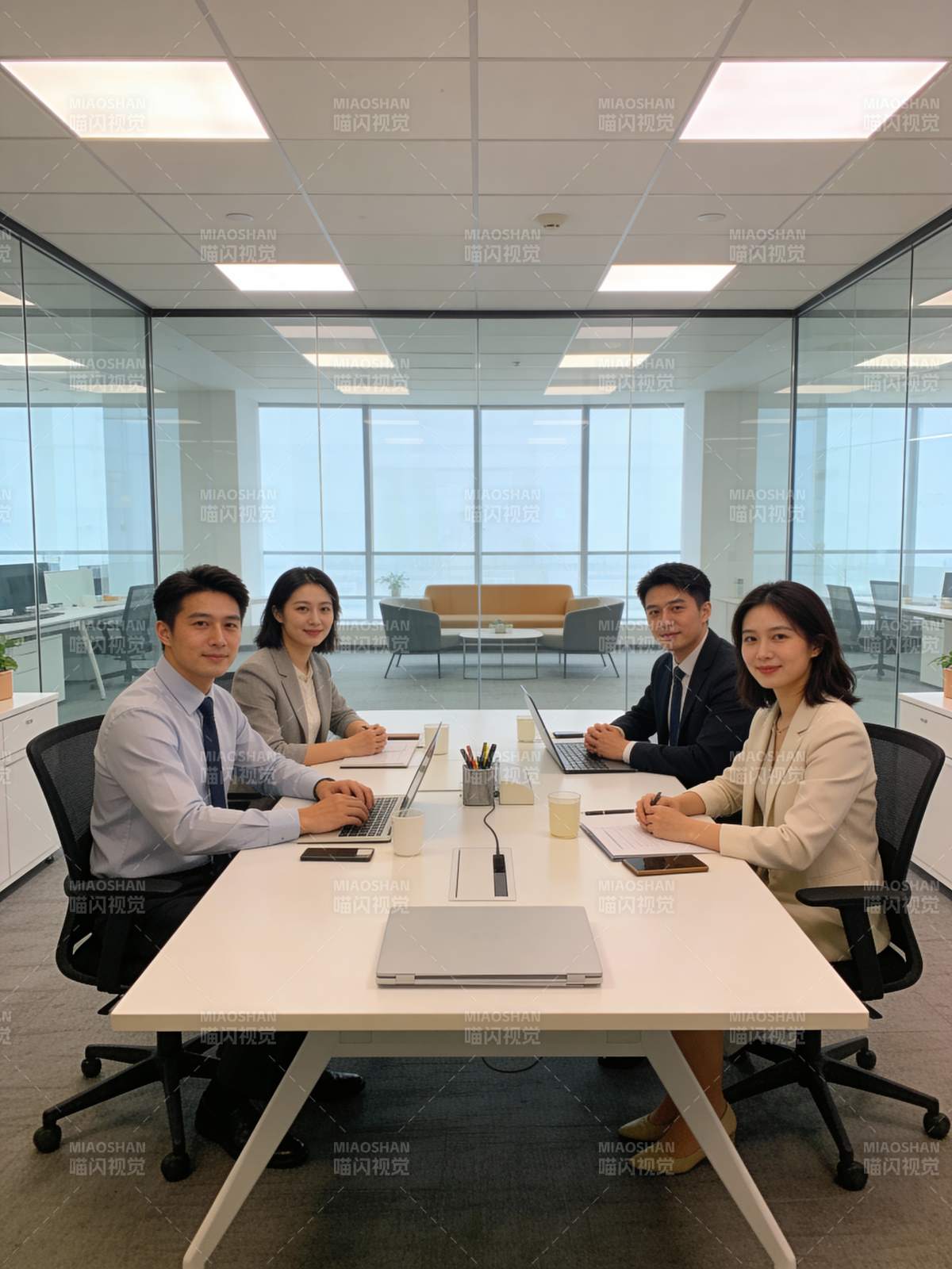 商务会议进行中图片