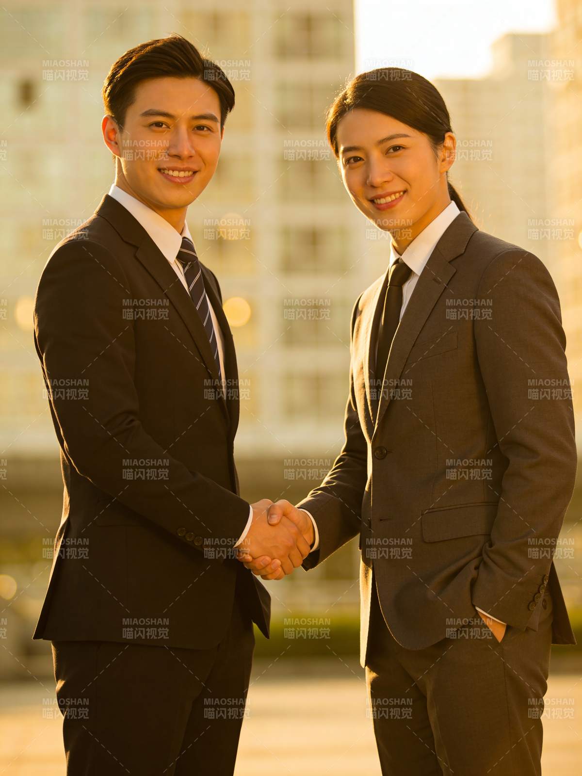 商务握手合作双赢图片