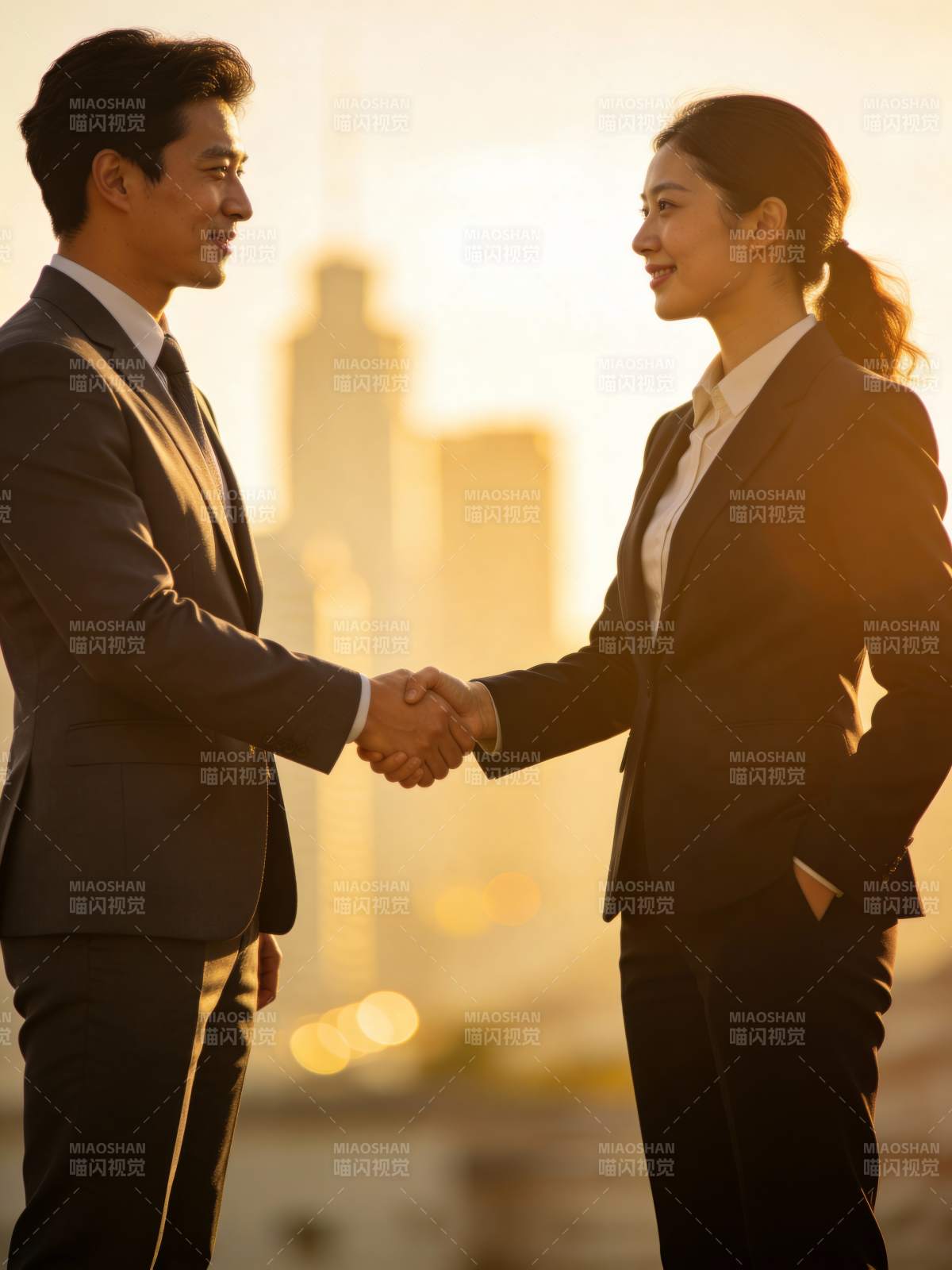 商务握手 合作共赢图片