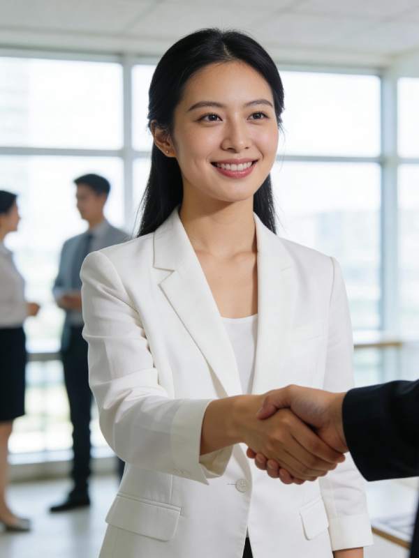 职场握手瞬间图片