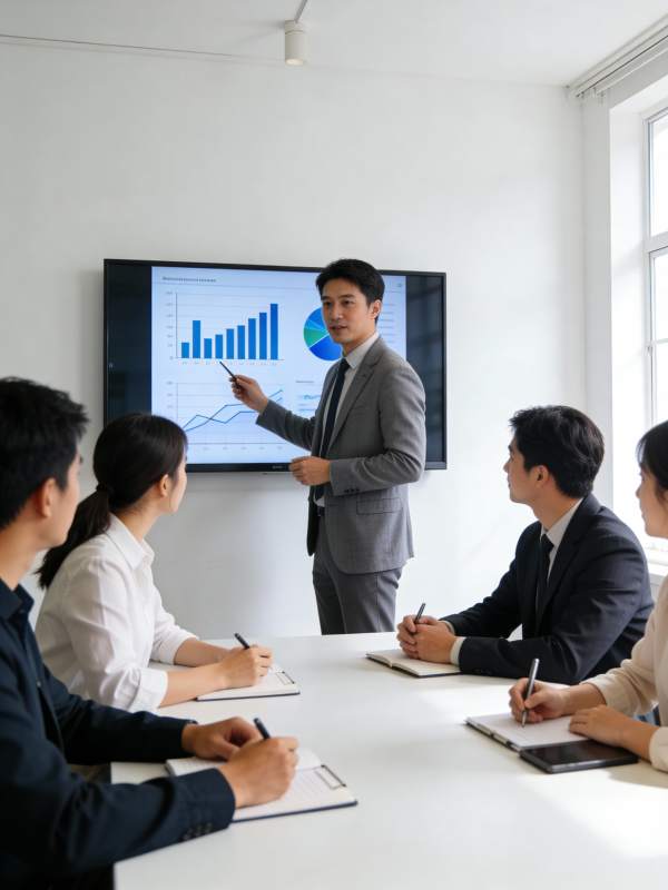 商务会议数据分析图片