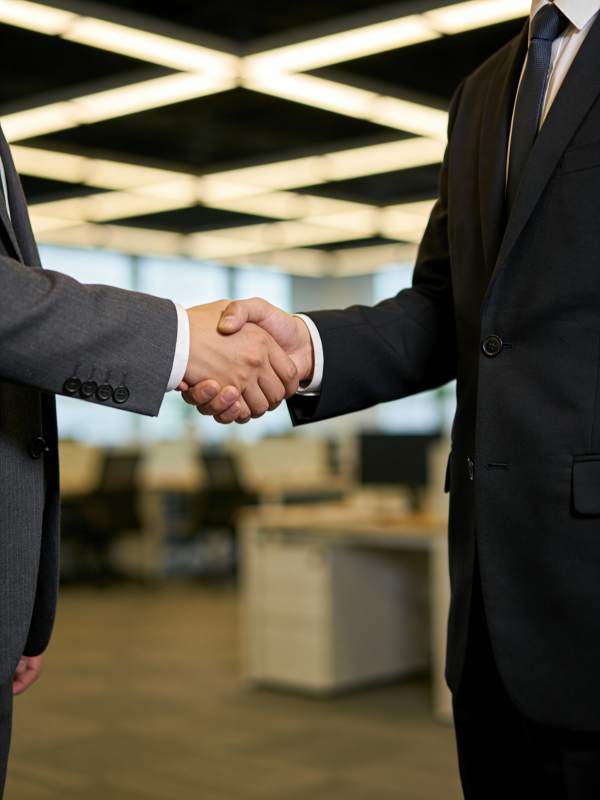 商务握手合作瞬间图片